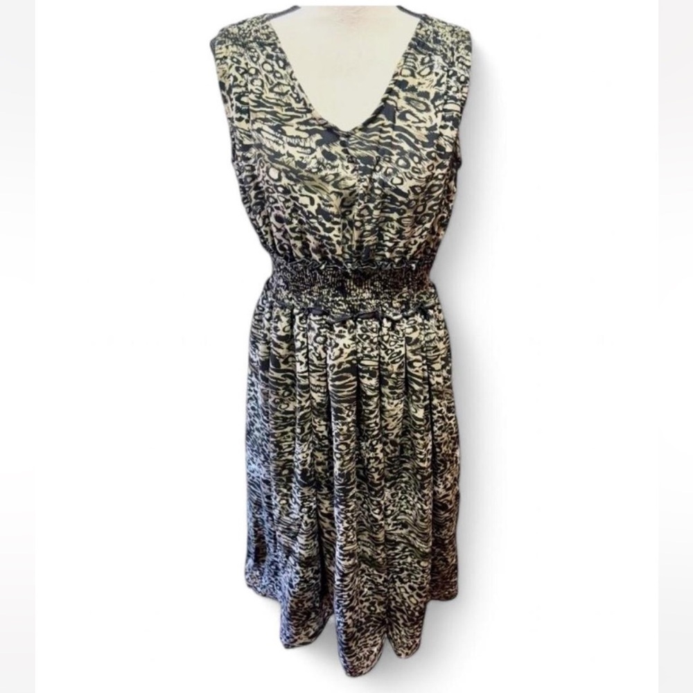 ⭐️3/$12⭐️ Anthony Richards Animal Print Midi Dress